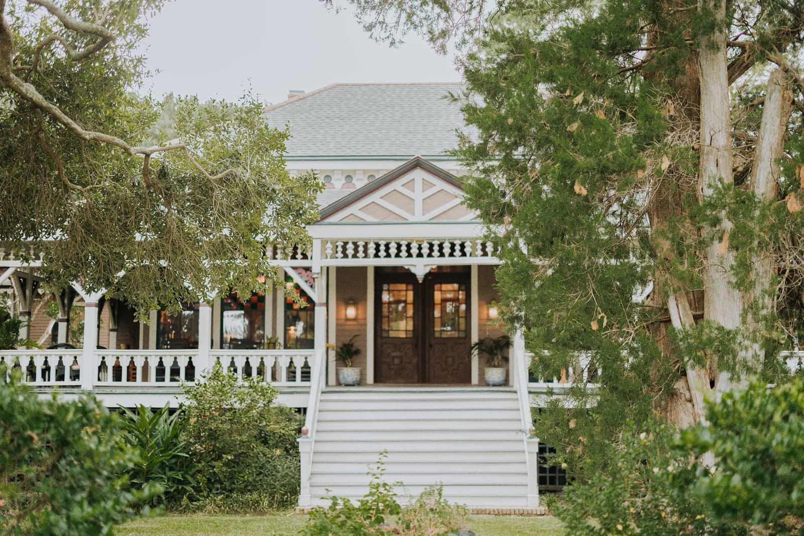 Poplar Grove Plantation — the 1884 Banker's Pavilion designed by Thomas Sully — on the Mississippi River, Port Allen, Louisiana.